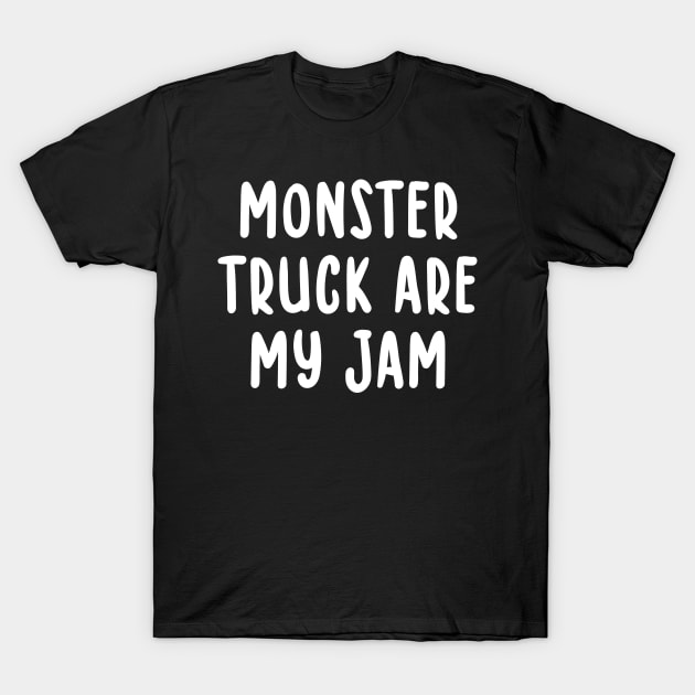 Monster Truck Are My Jam Sunset Cool Engines T-Shirt by TIHONA